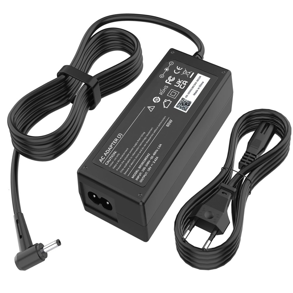 65W Laptop Charger Power Adapter for Medion Akoya, 3.5 x 1.35 mm