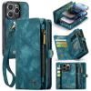 UFinetech iPhone 14 Pro Flip Leather TPU Wallet Case, Blue view 1