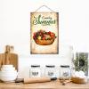 NABRAND Summer Fruits Wood Wall Sign, Rustic Fruit Decor, 20 x 30 cm view 2