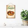 NABRAND Summer Fruits Wood Wall Sign, Rustic Fruit Decor, 20 x 30 cm view 3