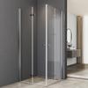 Shower Enclosure 100 x 80 cm, Corner Entry, Folding Doors, 6 mm Tempered Glass view 1