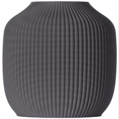 Flower Vase/Decorative Vase Stella M 22.5 cm Dark Gray for Cut/Dried Flowers | Sustainable | Watertight | Pampas Grass