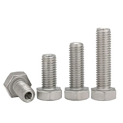 5-Pack 304 Stainless Steel Hex Hollow Through-Bolts, M10 x 30 mm, 5.2 mm Opening