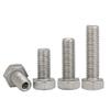 5-Pack 304 Stainless Steel Hex Hollow Through-Bolts, M10 x 30 mm, 5.2 mm Opening view 1