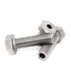 5-Pack 304 Stainless Steel Hex Hollow Through-Bolts, M10 x 30 mm, 5.2 mm Opening view 2