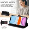 TingYR Flip Wallet Case for Oppo Find X6, PU Leather, Black view 3