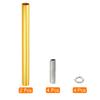 Sourcing Map 4-Piece M10 Extension Rod Set, 200 mm Coupling Nuts with Threaded Tubes, Gold view 3