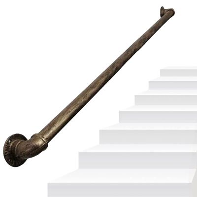 Luyckfrazy Stair Handrail, Indoor/Outdoor Grab Bar with Wall Brackets, Gold-Copper, 1–20 ft (540 cm)