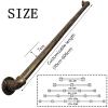 Luyckfrazy Stair Handrail, Indoor/Outdoor Grab Bar with Wall Brackets, Gold-Copper, 1–20 ft (540 cm) view 2