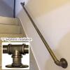 Luyckfrazy Stair Handrail, Indoor/Outdoor Grab Bar with Wall Brackets, Gold-Copper, 1–20 ft (540 cm) view 4