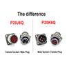 P20 Series Aviation Connector, P20J9Q 5-Pin view 3