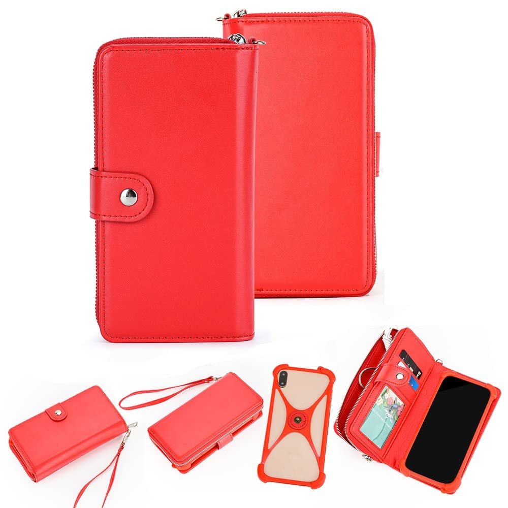 K-S-Trade Quality & Innovative 2-in-1 Wallet Case with Bumper for Kyocera DuraForce Ultra 5G