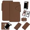 K-S-Trade Premium Faux Leather Wallet Case for Xiaomi Mi 11i, Brown view 1