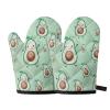 Biyejit Cute Avocado Oven Mitts, Set of 2 view 1