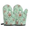 Biyejit Cute Avocado Oven Mitts, Set of 2 view 2