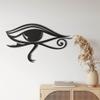 JILIP Metal Eye Wall Art, Black 3D Eye Sculpture, Eye of Horus Decor, 9.8 in/25 cm view 3