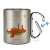 Mr. & Mrs. Panda Fox & Stars Tea Cup – Stainless Steel Travel Mug, 330 ml view 3