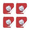 Xoenoiee Yorkshire Terrier Christmas Print Dish Towels, 4-Pack view 1