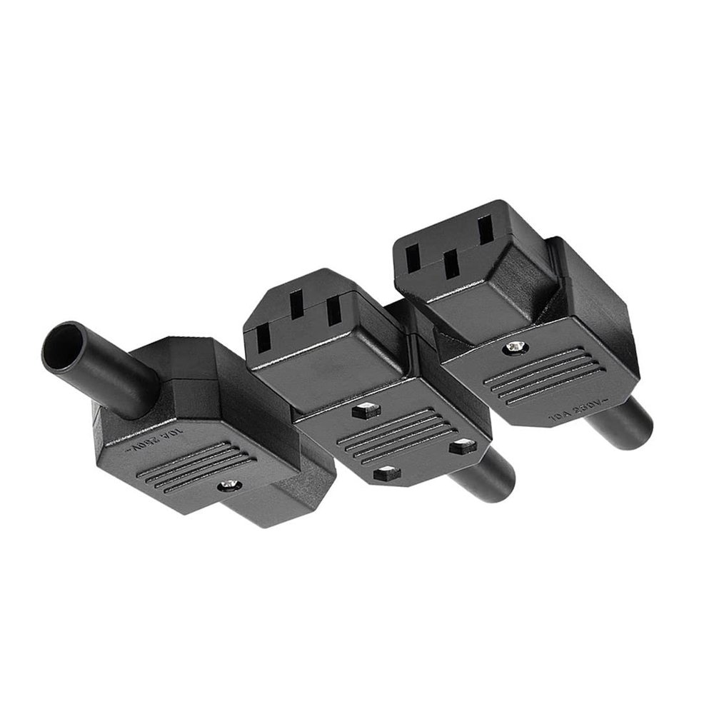 PATIKIL IEC320 C13 C14 Female Socket Cable Connector