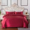 GHKL Rayon Satin Bedding Set with Duvet Cover and Pillowcases for Single or Double Beds view 1