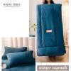 All-Season Queen-Size Duvet with Down Alternative Filling, Quilted, Soft, Warm, Fluffy, Breathable, Lightweight, with Corner Ties view 3