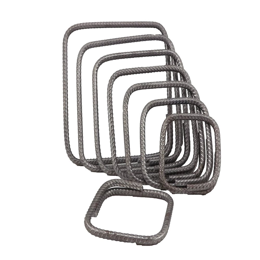 10 mm Reinforcing Steel Stirrups, Set of 10, A/B 120–300 mm (D 10 mm, G 240 × 290 mm)