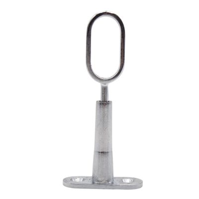DOJA Barcelona Oval Wardrobe Rail Wall Mount | Center Support, 30.5 x 15.5 mm | 2-Pack