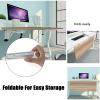 V3VOGUE Wooden Desktop Extender with Folding Keyboard Tray, C-Clamp, 55/65/75 x 25 cm view 3