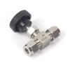 TANGJIANCHENG Adjustable Needle Valve, 3–12 mm OD Tube, 304 Stainless Steel, High Pressure, Straight, Card-Set Faucet (10 mm) view 2