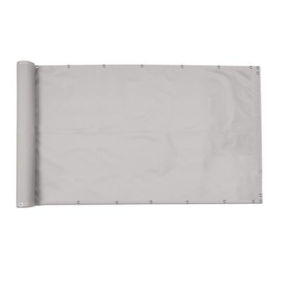 Timizi Balcony Privacy Screen 90 x 450 cm, Light Gray