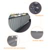 Timizi Balcony Privacy Screen 90 x 450 cm, Light Gray view 3