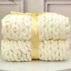 MHUQIA Chunky Knit Chenille Throw Blanket 50 x 50 cm view 1