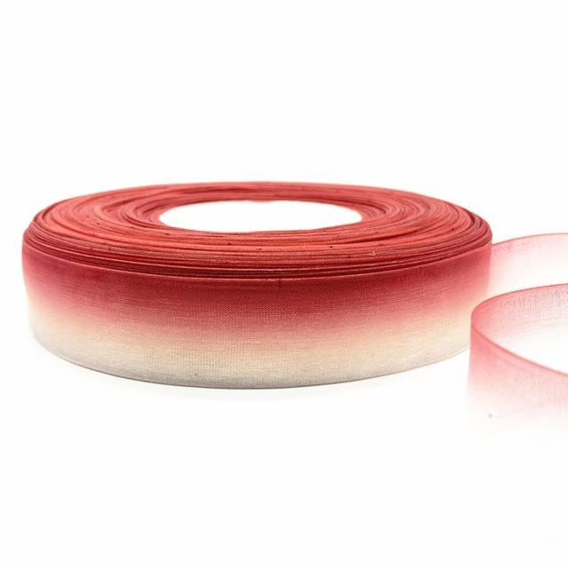 DAVALO 5 Yards/Roll 25 mm Organza Ribbon for Weddings, Home Decor, DIY and Gift Wrapping