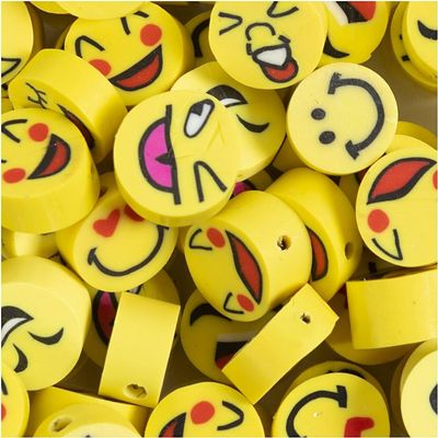 Jewelry Craft Kit with 60 Fun Smiley Beads