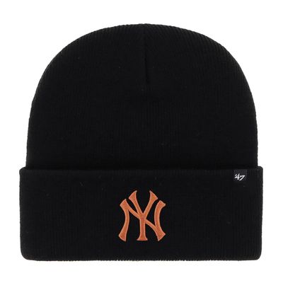 '47 Brand Haymaker NY Yankees Black Winter Beanie