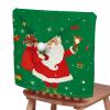 Chickwin Christmas Chair Back Covers, 2-Piece Set, Green view 1