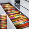 HUAXIQUE Washable Geometric Runner Rug, Red, 90 x 380 cm, Style H view 1
