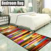 HUAXIQUE Washable Geometric Runner Rug, Red, 90 x 380 cm, Style H view 3