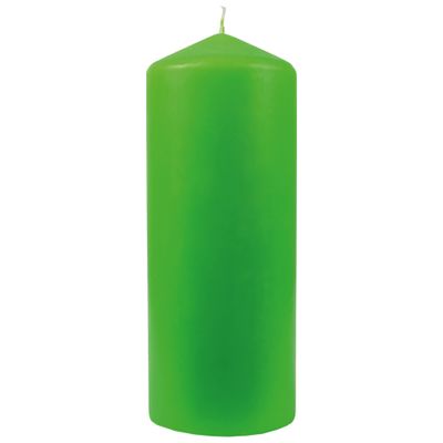 HS Candle Wax Pillar Candle 8 cm x 20 cm, Lime