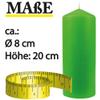 HS Candle Wax Pillar Candle 8 cm x 20 cm, Lime view 3