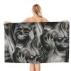 Cool Evil Skull Printed Microfiber Quick-Dry Beach Towel for Adults view 1