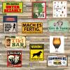 DekoDrom Metal Sign 20 x 30 cm Toilet Rules Wall Decor view 3