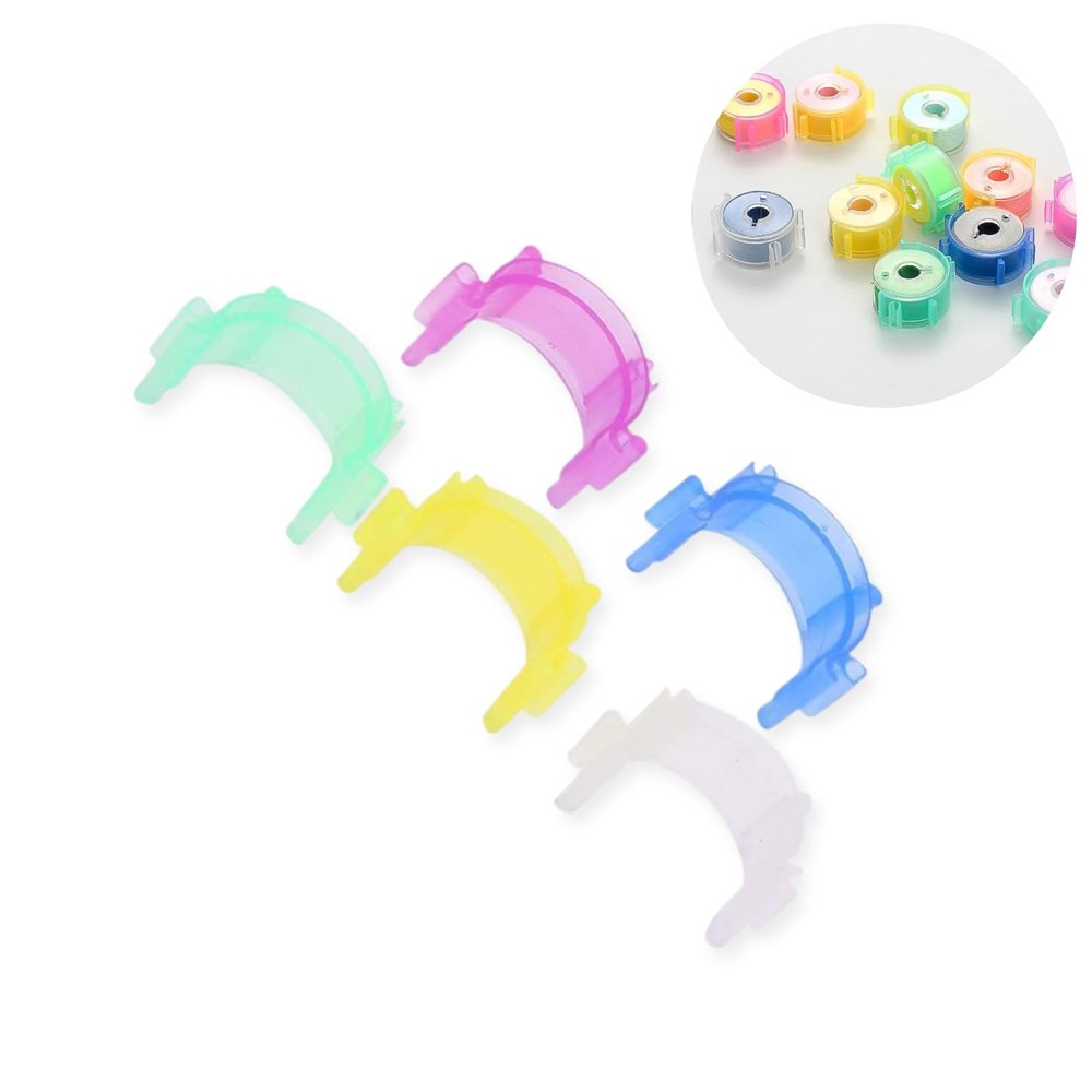 Cyrank Bobbin Thread Holder Clips, 50-Pack