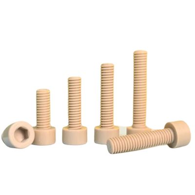 1 x Beige Nylon Screws M5 x 25 mm for Fasteners and Locking Devices