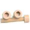 1 x Beige Nylon Screws M5 x 25 mm for Fasteners and Locking Devices view 2