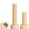 1 x Beige Nylon Screws M5 x 25 mm for Fasteners and Locking Devices view 3