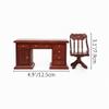 Odoria 1:12 Miniature Desk and Chair Dollhouse Furniture view 4