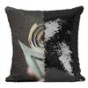 Fabulous Pillow with Sequin Cover, Black $20 Banknote Hand Rolls view 1