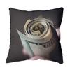 Fabulous Pillow with Sequin Cover, Black $20 Banknote Hand Rolls view 3