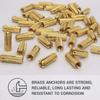 SKIR'CO 100-Piece Brass Drop-In Anchors, M8 x 28 mm view 3